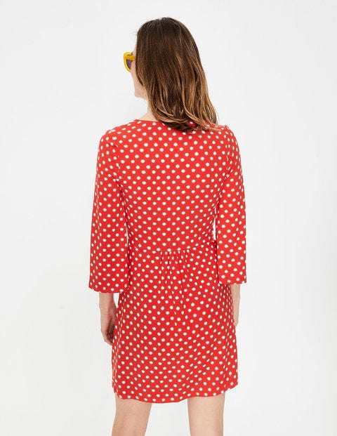 Scarlett Jersey Tunic - Red Pop Star Spot Scarlett Jersey Tunic - Red Pop Star Spot