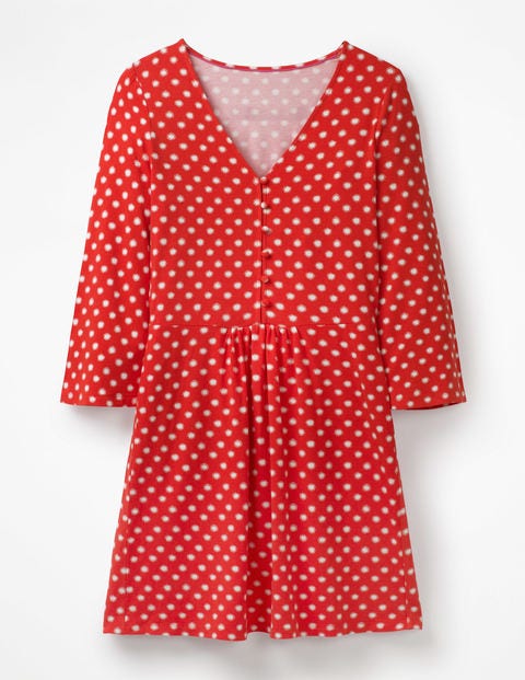 Scarlett Jersey Tunic - Red Pop Star Spot Scarlett Jersey Tunic - Red Pop Star Spot