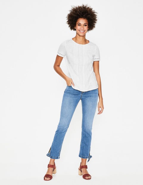 Cressida Jersey Top - White Cressida Jersey Top - White