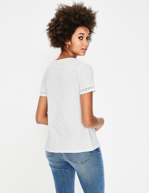 Cressida Jersey Top - White Cressida Jersey Top - White