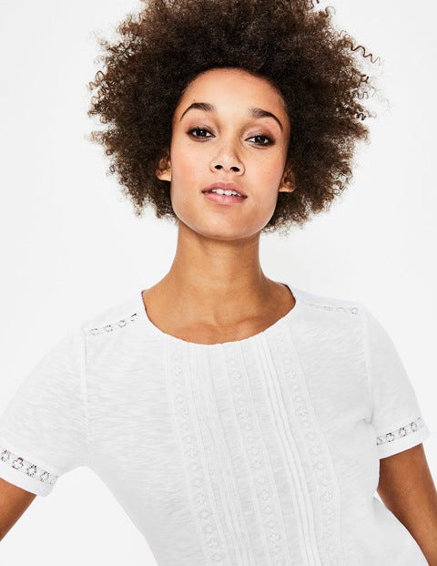 Cressida Jersey Top - White Cressida Jersey Top - White