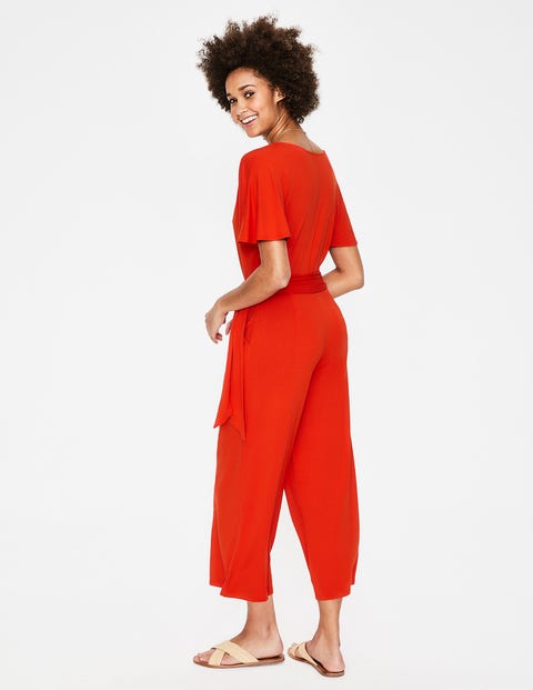 Ella Jersey Jumpsuit - Red Pop Ella Jersey Jumpsuit - Red Pop