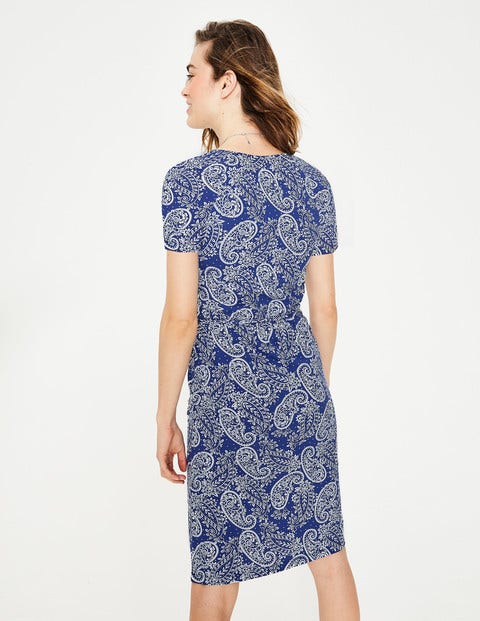 Elspeth Jersey Dress - Lapis Mexican 