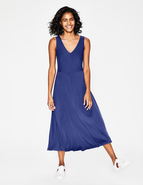 Robe Midi Octavia En Jersey - Lapis Robe Midi Octavia En Jersey - Lapis