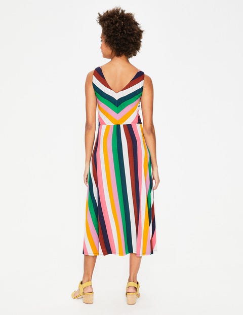Robe Midi Octavia En Jersey - Rayé multi Robe Midi Octavia En Jersey - Rayé multi
