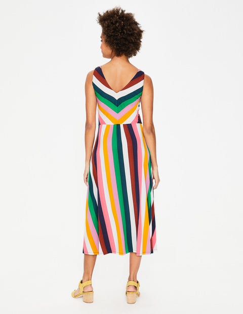 Octavia Jersey Midi Dress - Multi 