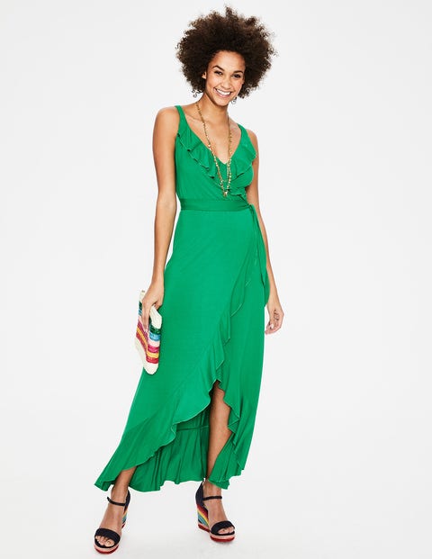 Nora Jersey Maxi Dress - Highland Green 