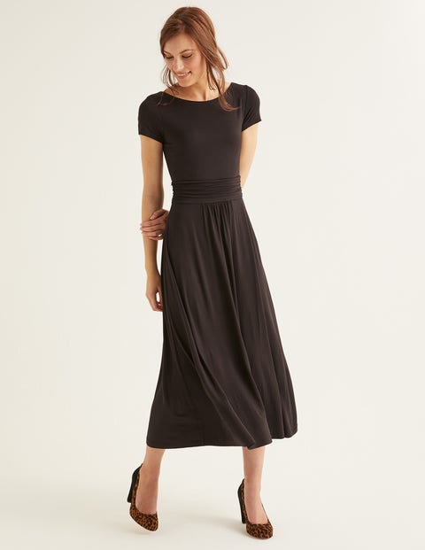 Alda Jersey-Midikleid - Schwarz Alda Jersey-Midikleid - Schwarz