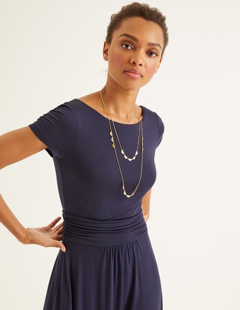 Alda Jersey Midi Dress - Navy Alda Jersey Midi Dress - Navy