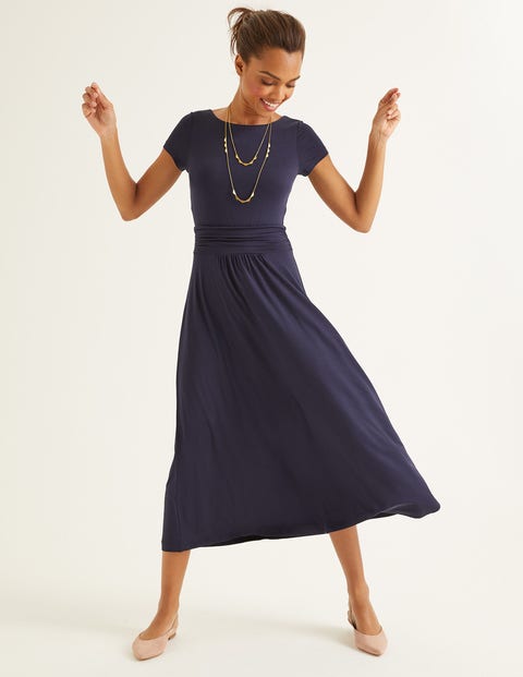 Alda Jersey Midi Dress - Navy Alda Jersey Midi Dress - Navy