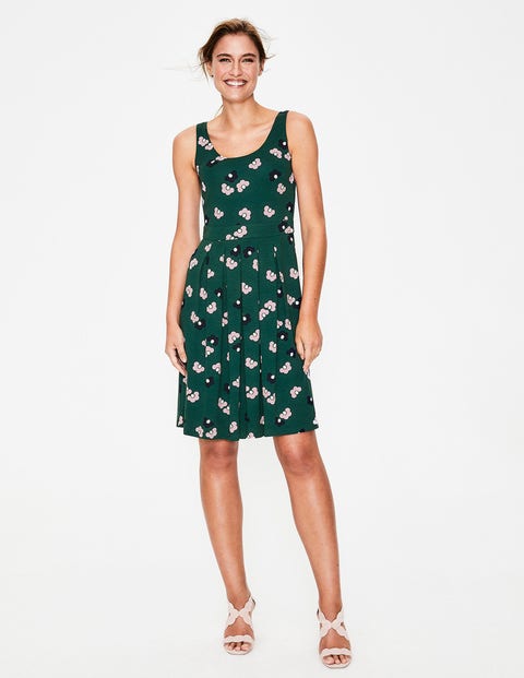 Joanna Ponte-Kleid - Waldgrün, Gänseblümchenwolken Joanna Ponte-Kleid - Waldgrün, Gänseblümchenwolken