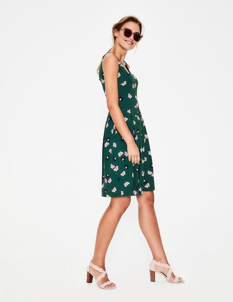 Joanna Ponte-Kleid - Waldgrün, Gänseblümchenwolken Joanna Ponte-Kleid - Waldgrün, Gänseblümchenwolken