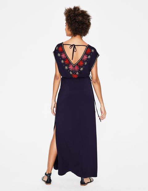 Marcia Embroidered Maxi Dress - Navy Marcia Embroidered Maxi Dress - Navy