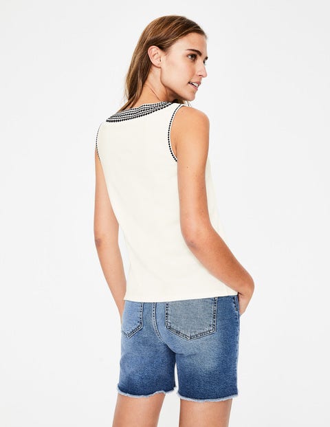 Jennifer Embroidered Vest - Ivory Jennifer Embroidered Vest - Ivory