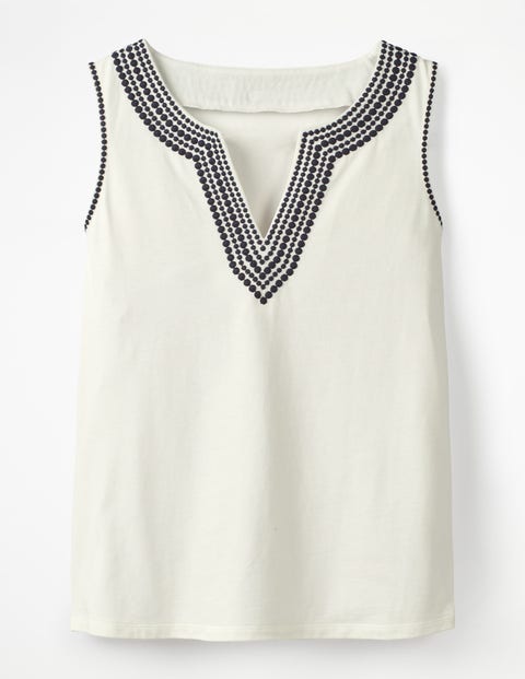 Jennifer Embroidered Vest - Ivory Jennifer Embroidered Vest - Ivory