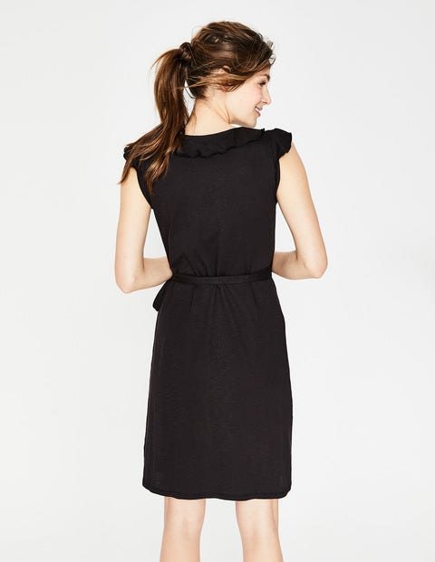 Jodie Jersey Wrap Dress - Black Jodie Jersey Wrap Dress - Black