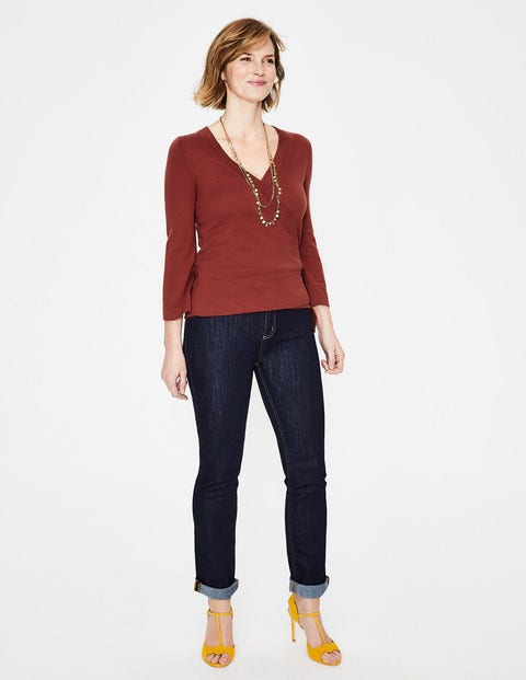 Libby Wrap Sweater - Conker Libby Wrap Sweater - Conker