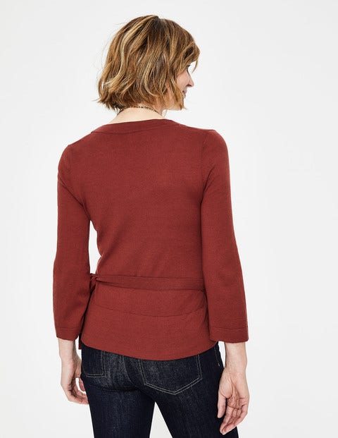 Libby Wrap Sweater - Conker Libby Wrap Sweater - Conker