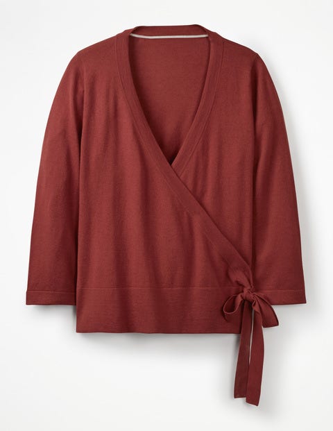 Libby Wrap Sweater - Conker Libby Wrap Sweater - Conker