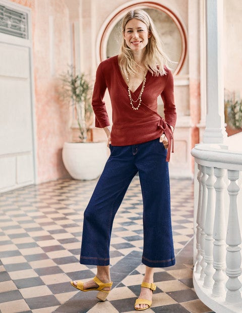 Libby Wrap Sweater - Conker Libby Wrap Sweater - Conker