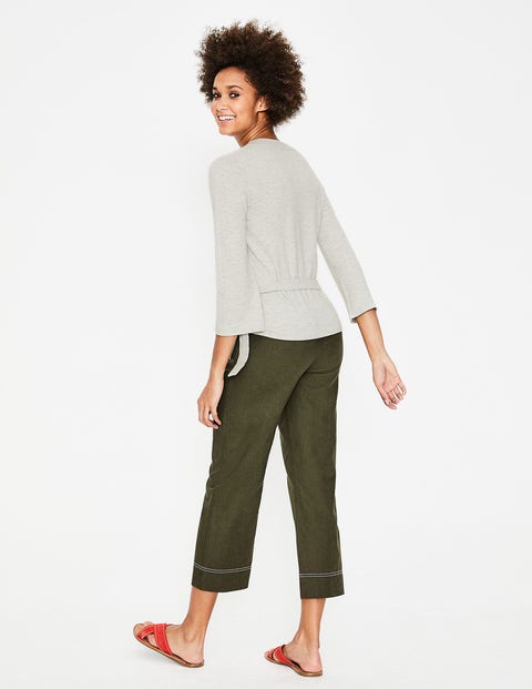 Libby Wrap Sweater - Silver Melange Libby Wrap Sweater - Silver Melange
