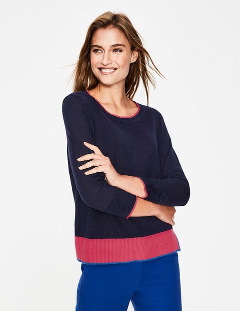 Armelle Relaxed Sweater - Navy Armelle Relaxed Sweater - Navy