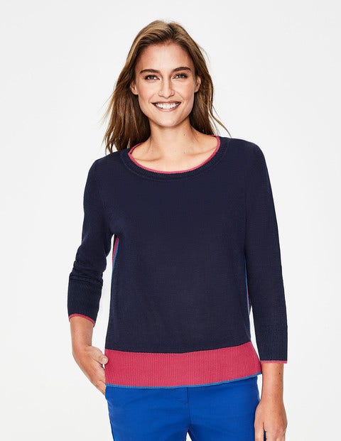 Armelle Relaxed Sweater - Navy Armelle Relaxed Sweater - Navy