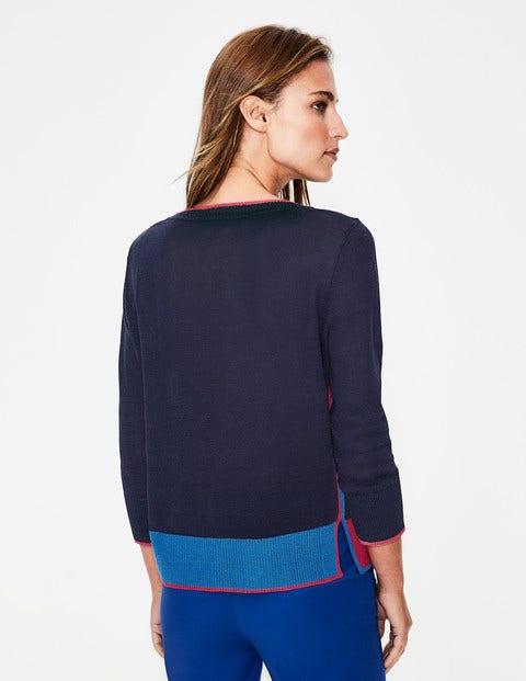 Armelle Relaxed Sweater - Navy Armelle Relaxed Sweater - Navy