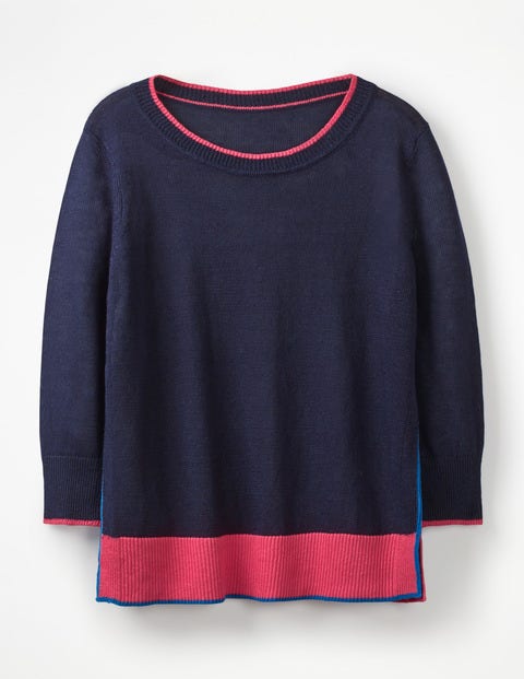Armelle Relaxed Sweater - Navy Armelle Relaxed Sweater - Navy