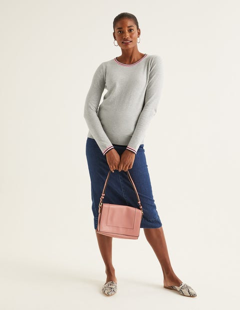 Elina Jumper - Grey Melange/Multi Tipping Elina Jumper - Grey Melange/Multi Tipping