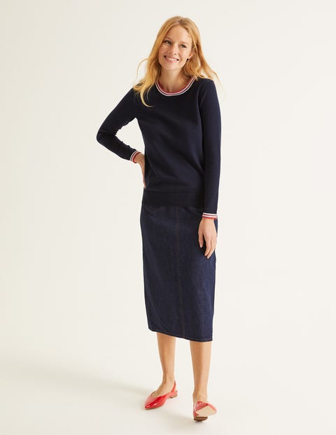 Elina Jumper - Navy/Multi Tipping Elina Jumper - Navy/Multi Tipping
