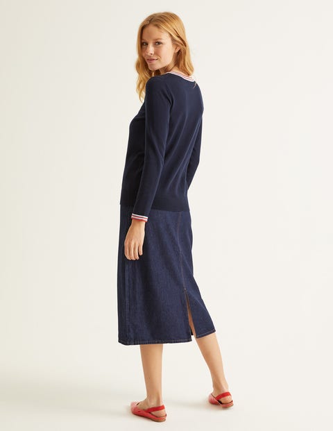 Elina Jumper - Navy/Multi Tipping Elina Jumper - Navy/Multi Tipping