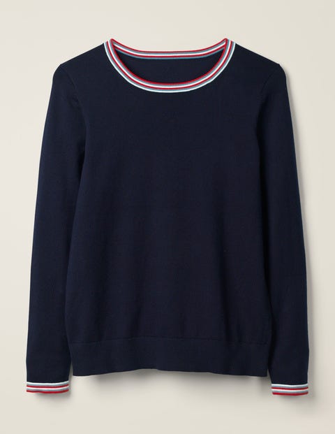 Elina Jumper - Navy/Multi Tipping Elina Jumper - Navy/Multi Tipping