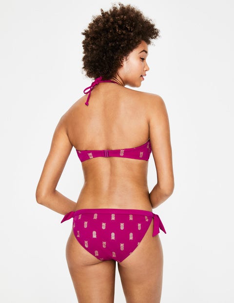 Tie Bikini Bottoms - Magenta Pineapple Tie Bikini Bottoms - Magenta Pineapple