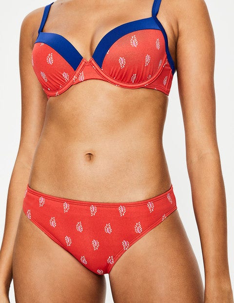 Bikini Bottoms - Red Pop, Palm Stamp Bikini Bottoms - Red Pop, Palm Stamp