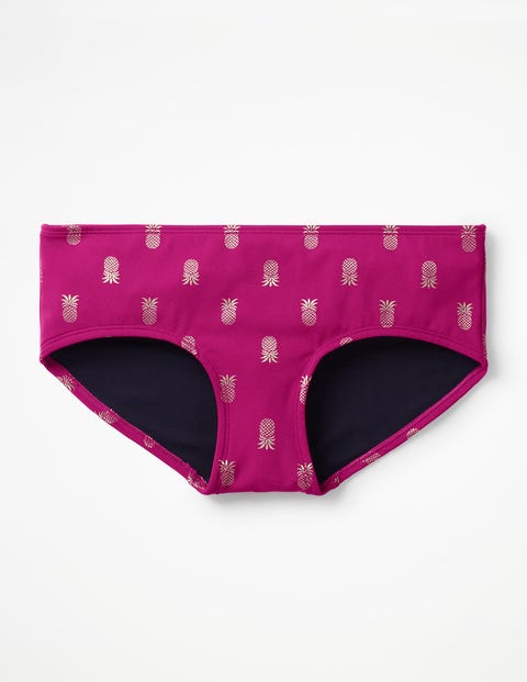 Mix & Match Bikini Shorts - Magenta, Pineapple Mix & Match Bikini Shorts - Magenta, Pineapple
