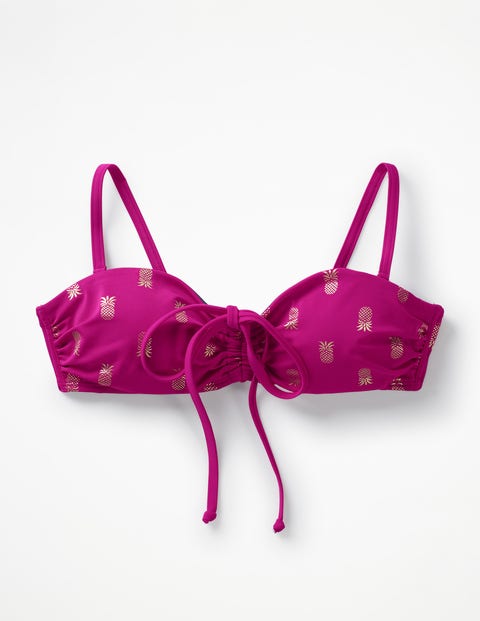 Sardinia Bikini Top - Magenta Pineapple Sardinia Bikini Top - Magenta Pineapple