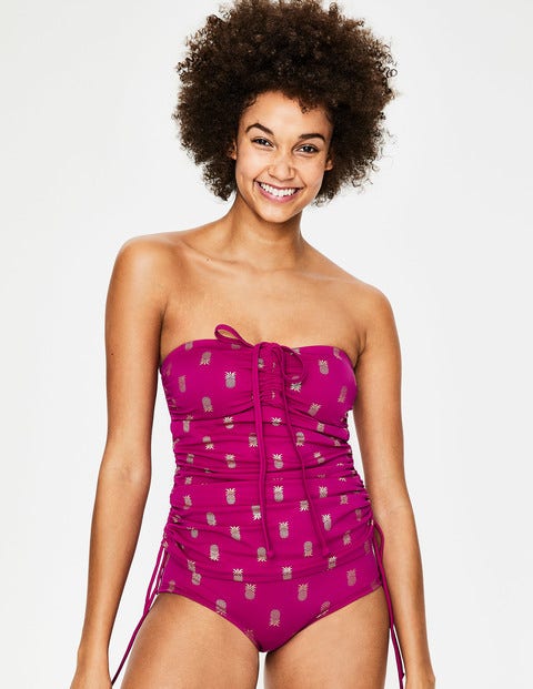 Sardinia Tankini Top - Magenta Pineapple Sardinia Tankini Top - Magenta Pineapple