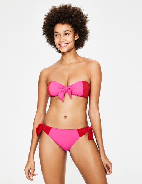 Capri Bikini Bottoms - Fuchsia/Tomato Red Capri Bikini Bottoms - Fuchsia/Tomato Red