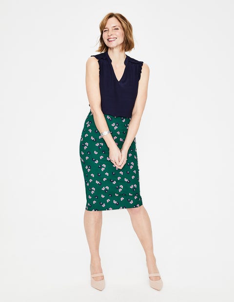 Richmond Pencil Skirt - Woodland Green. Daisy Cloud Richmond Pencil Skirt - Woodland Green. Daisy Cloud