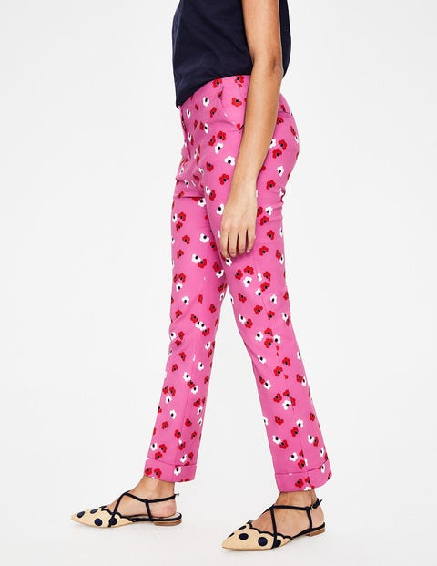 Kensington Turn-up Trousers - Tickled Pink, Daisy Cloud Kensington Turn-up Trousers - Tickled Pink, Daisy Cloud