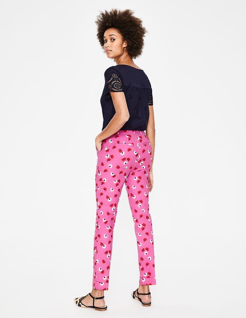 Kensington Turn-up Trousers - Tickled Pink, Daisy Cloud Kensington Turn-up Trousers - Tickled Pink, Daisy Cloud