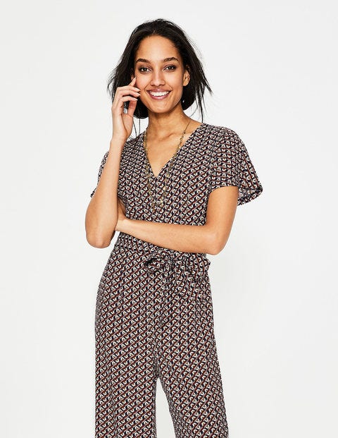 Romilly Jumpsuit - Navy, Daisy Geo Romilly Jumpsuit - Navy, Daisy Geo