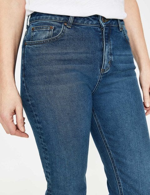Cambridge Embroidered Jeans - Mid Vintage Pineapple Emb Cambridge Embroidered Jeans - Mid Vintage Pineapple Emb