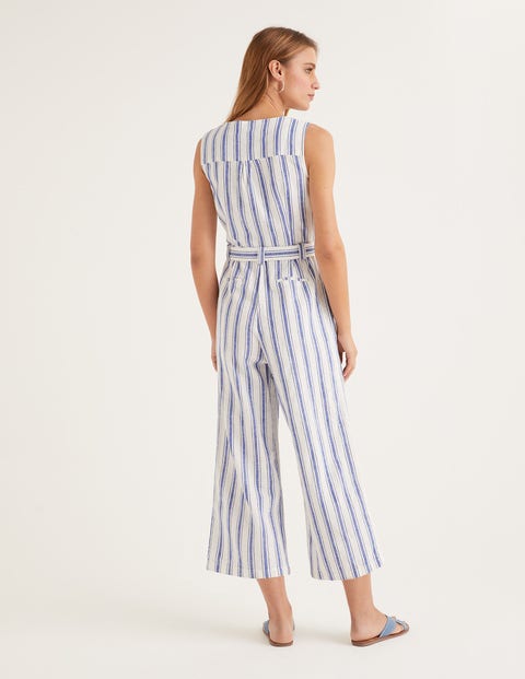 Verity Jumpsuit - Cobalt Stripe Verity Jumpsuit - Cobalt Stripe