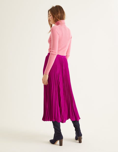 Kristen Rock Mit Plisseefalten - Magenta Kristen Rock Mit Plisseefalten - Magenta