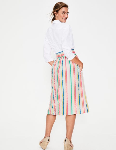 Cathy Midi Skirt - Fluro Stripe Cathy Midi Skirt - Fluro Stripe