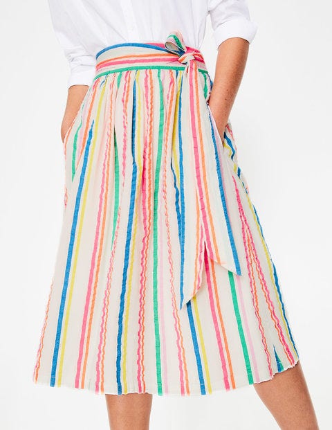 Cathy Midi Skirt - Fluro Stripe Cathy Midi Skirt - Fluro Stripe