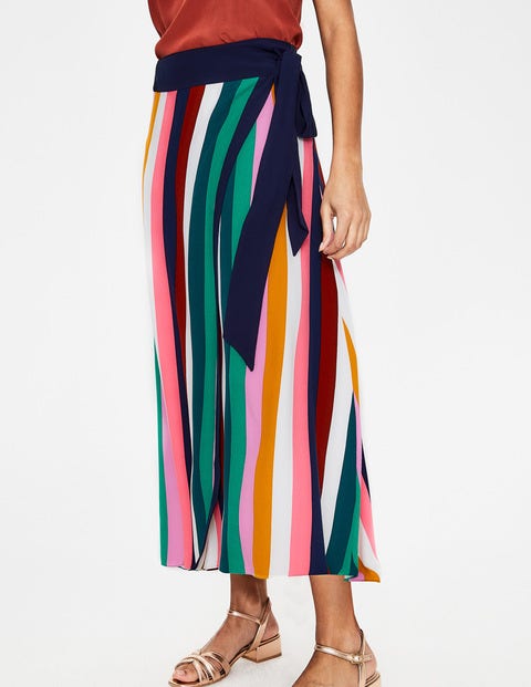 Portia Skirt - Conker and Azelea Multistripe Portia Skirt - Conker and Azelea Multistripe