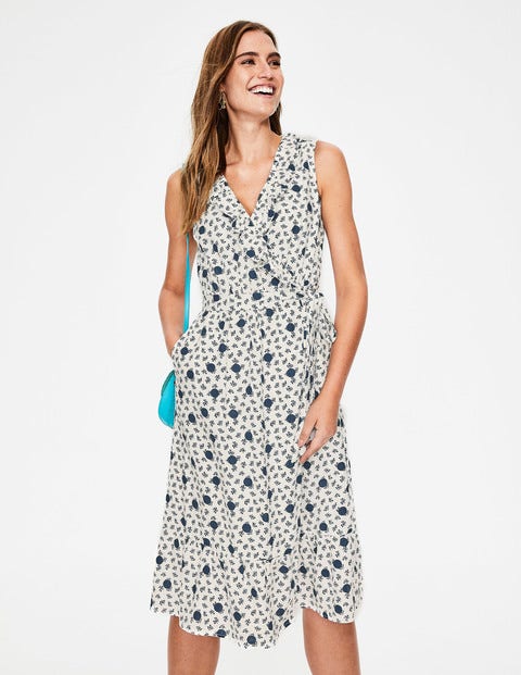 nancy linen midi dress